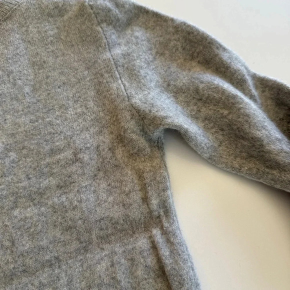 Kristensen Du Nord-Vneck-Sweater-Grey-Cashmere/Wool- Fall-Soft-Cozy-Italy-Size 1 - Picture 11 of 15